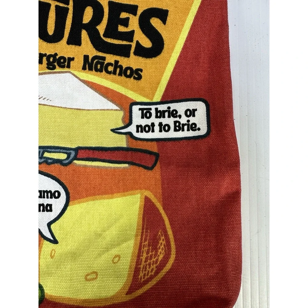 Trader Joe's Bag Reusable Canvas Cheese Adventures shopping Heavy Duty Large